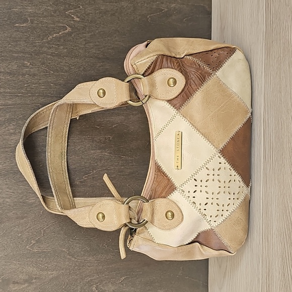 The Stone Y2K Faux Leather Patchwork Mini Handbag - Picture 4 of 13